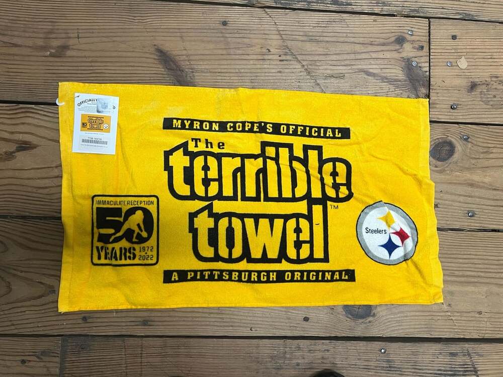Pittsburgh Steelers Official The Terrible Towel 50 Years Immaculate Reception